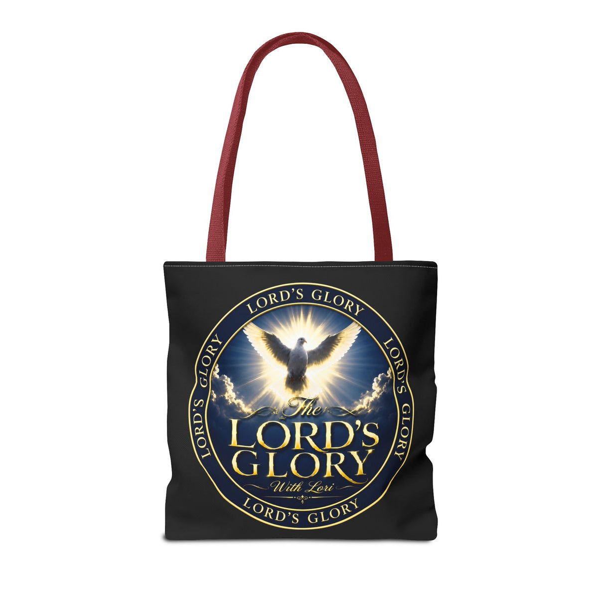 Tote Bag — "The Lord's Glory with Lori" Christian Dove Tote (Faith-Inspired Church Bag)