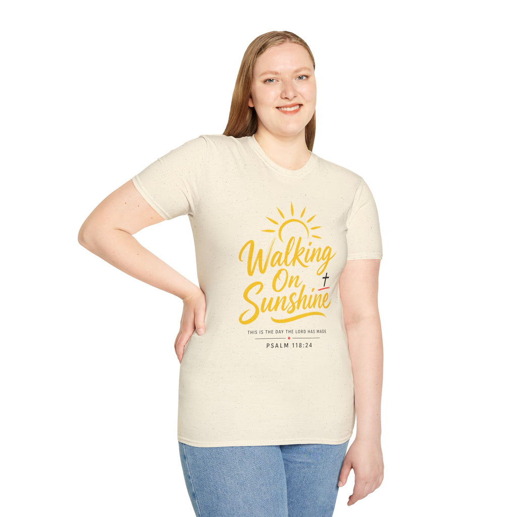 Walking on Sunshine Psalms 118:24 Softstyle T-Shirt