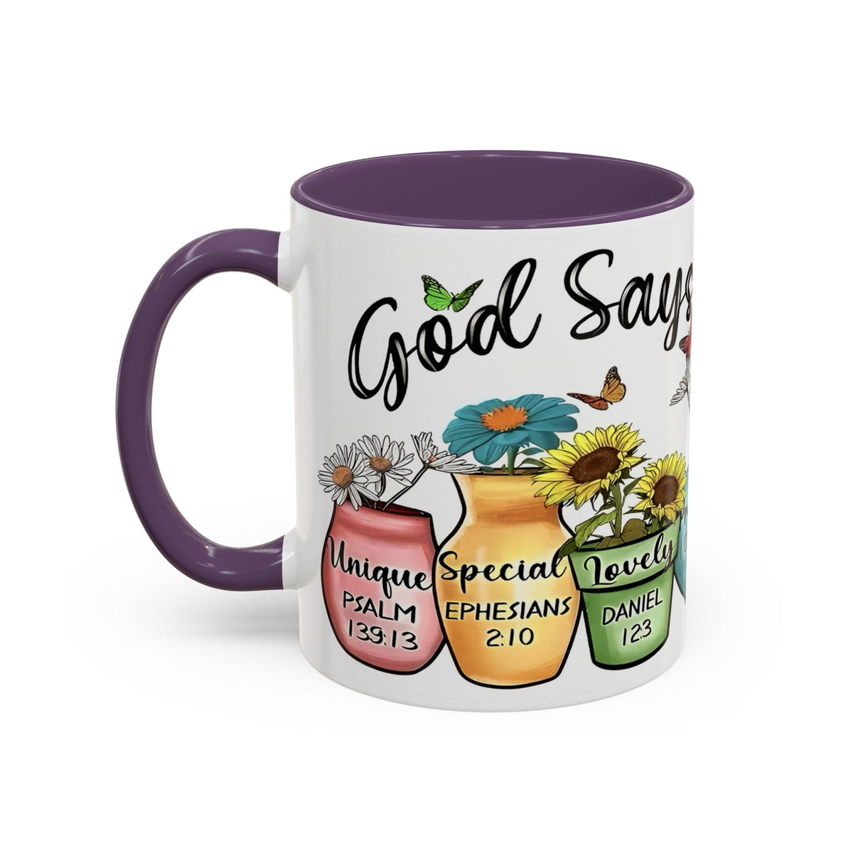 God Says You Are - You Are Loved Christian Bible Verse Coffee Mug