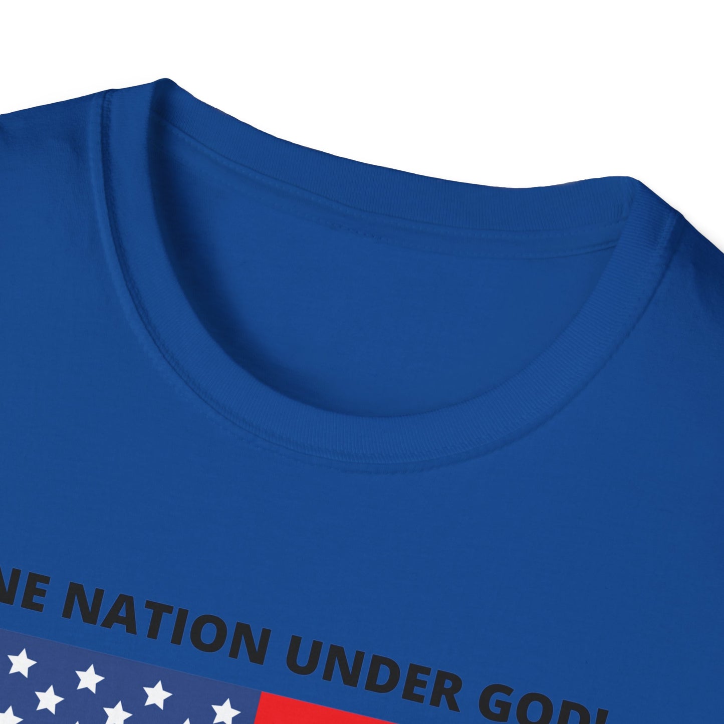 Pledge of Allegiance One Nation under GOD! Unisex Softstyle T-Shirt