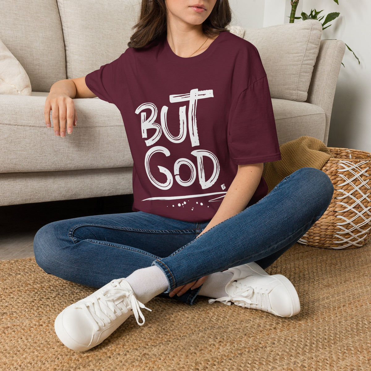 But GOD - Mens and Womans  Softstyle T-Shirt