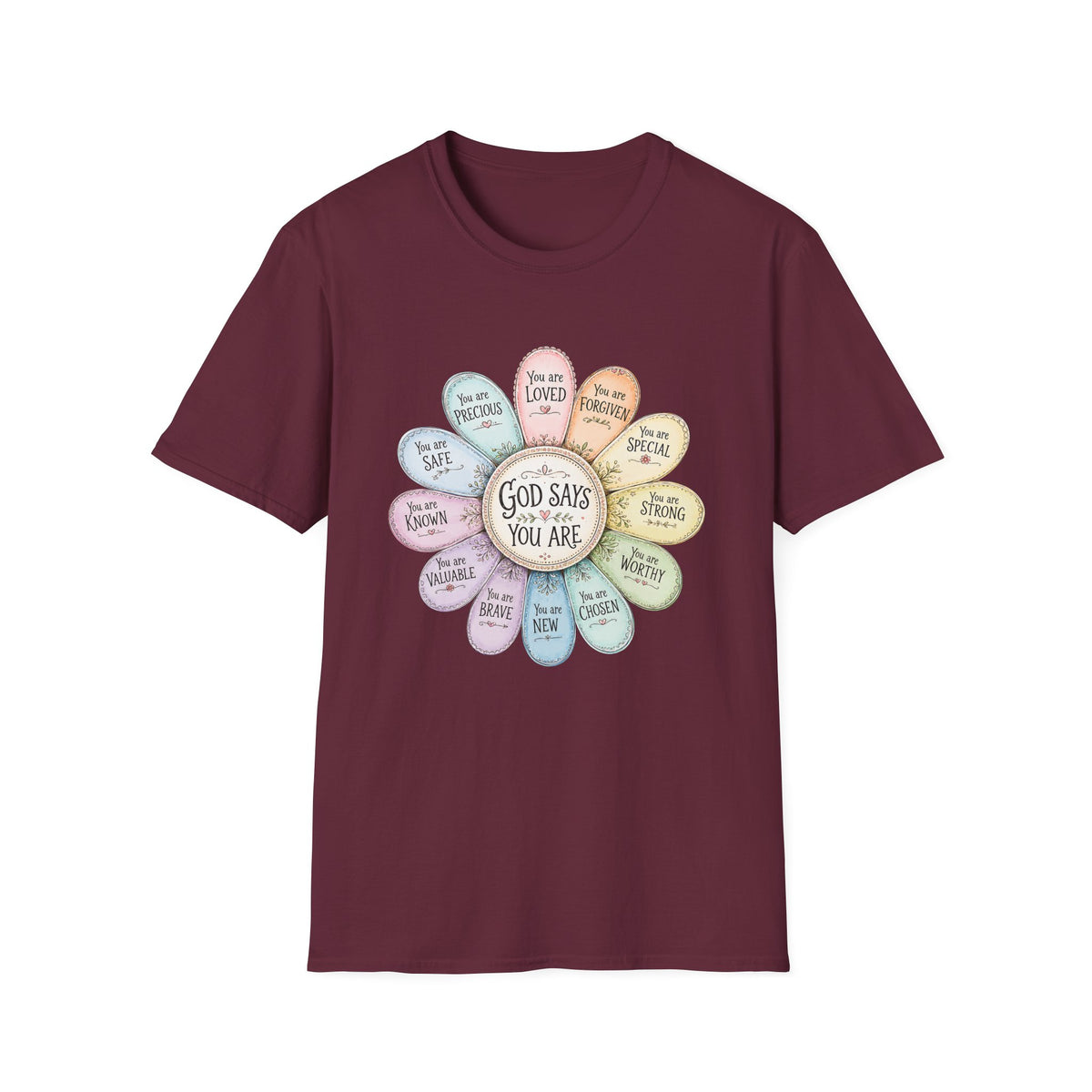God Says You Are Loved Inspirational Christian T-Shirt
