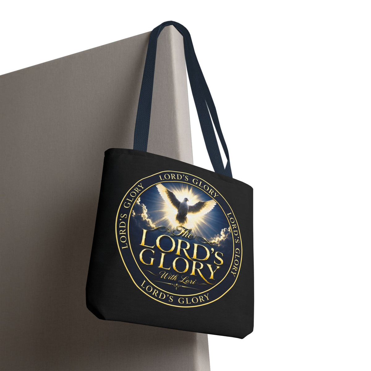 Tote Bag — "The Lord's Glory with Lori" Christian Dove Tote (Faith-Inspired Church Bag)
