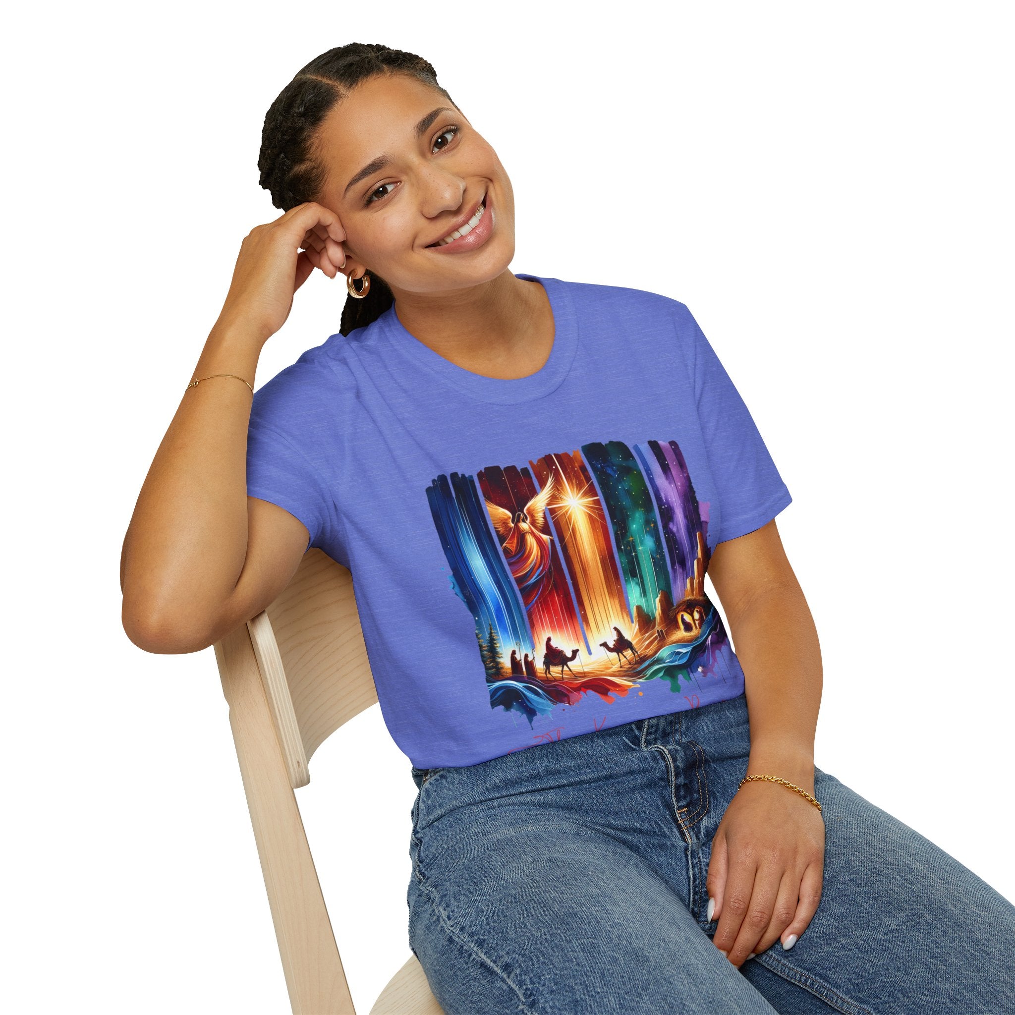 Vibrant Fantasy T-Shirt, Colorful Graphic Tee, Unisex Art Shirt, Great Gift for Fans, Unique Casual Wear, The King is Born Shirt