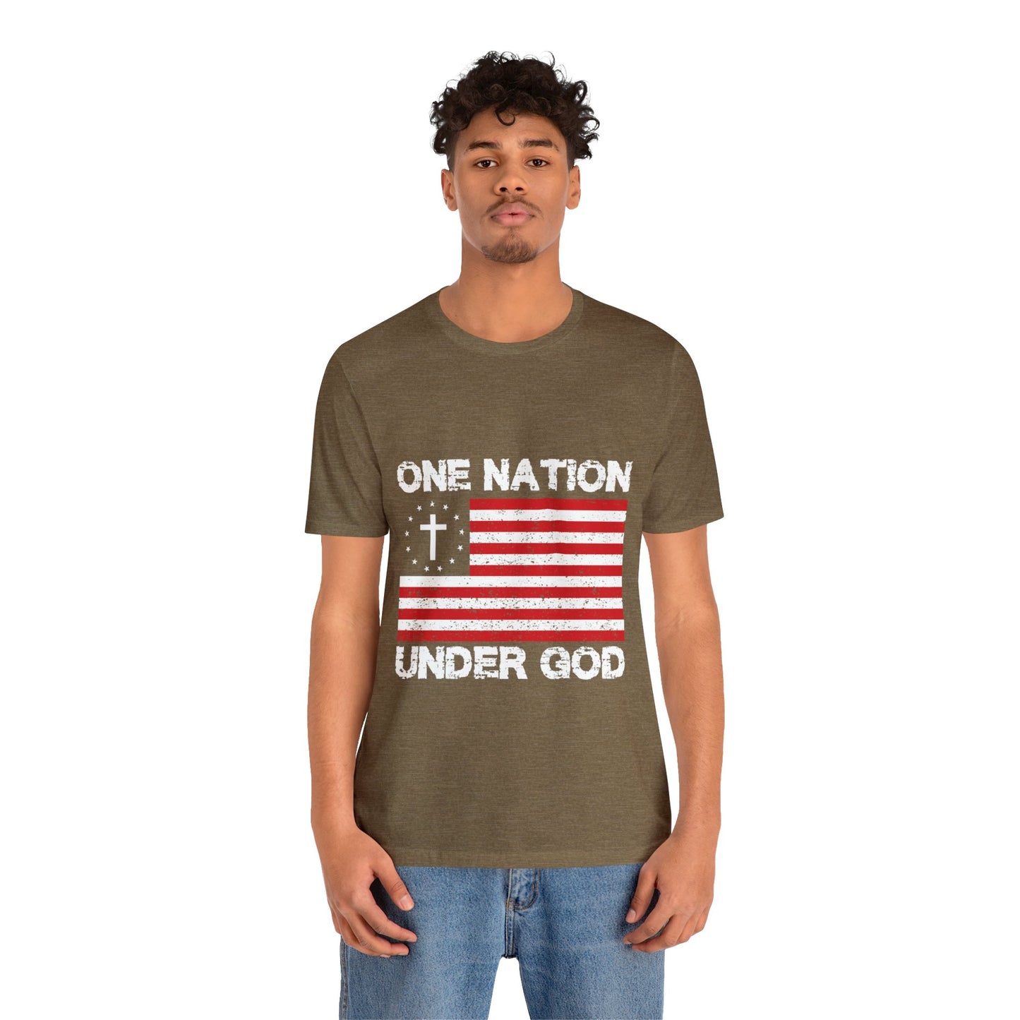 One Nation Under GOD - Unisex Jersey Short Sleeve Tee