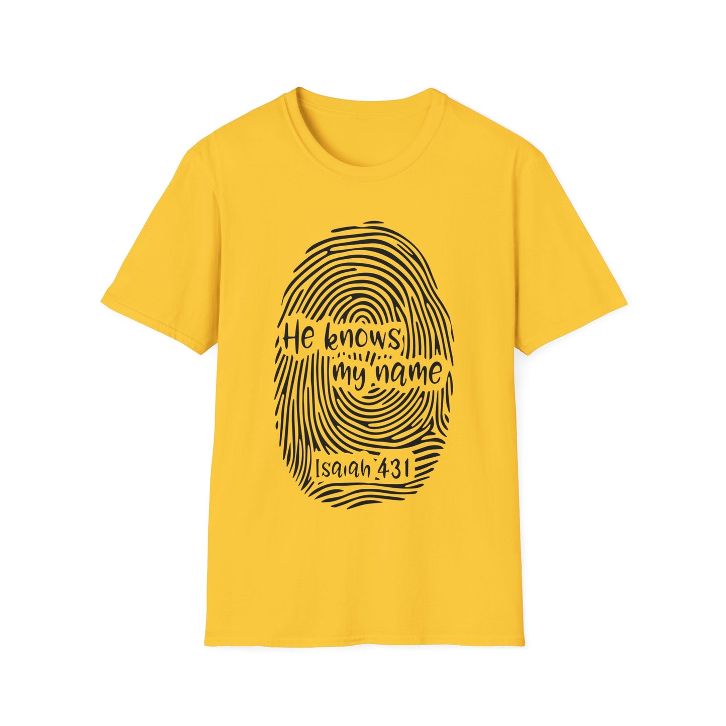 He Knows My Name - Unisex Softstyle T-Shirt