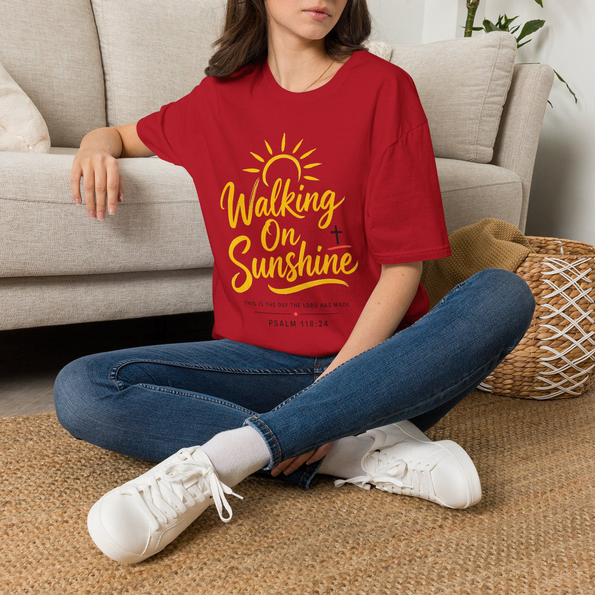 Walking on Sunshine Psalms 118:24 Softstyle T-Shirt