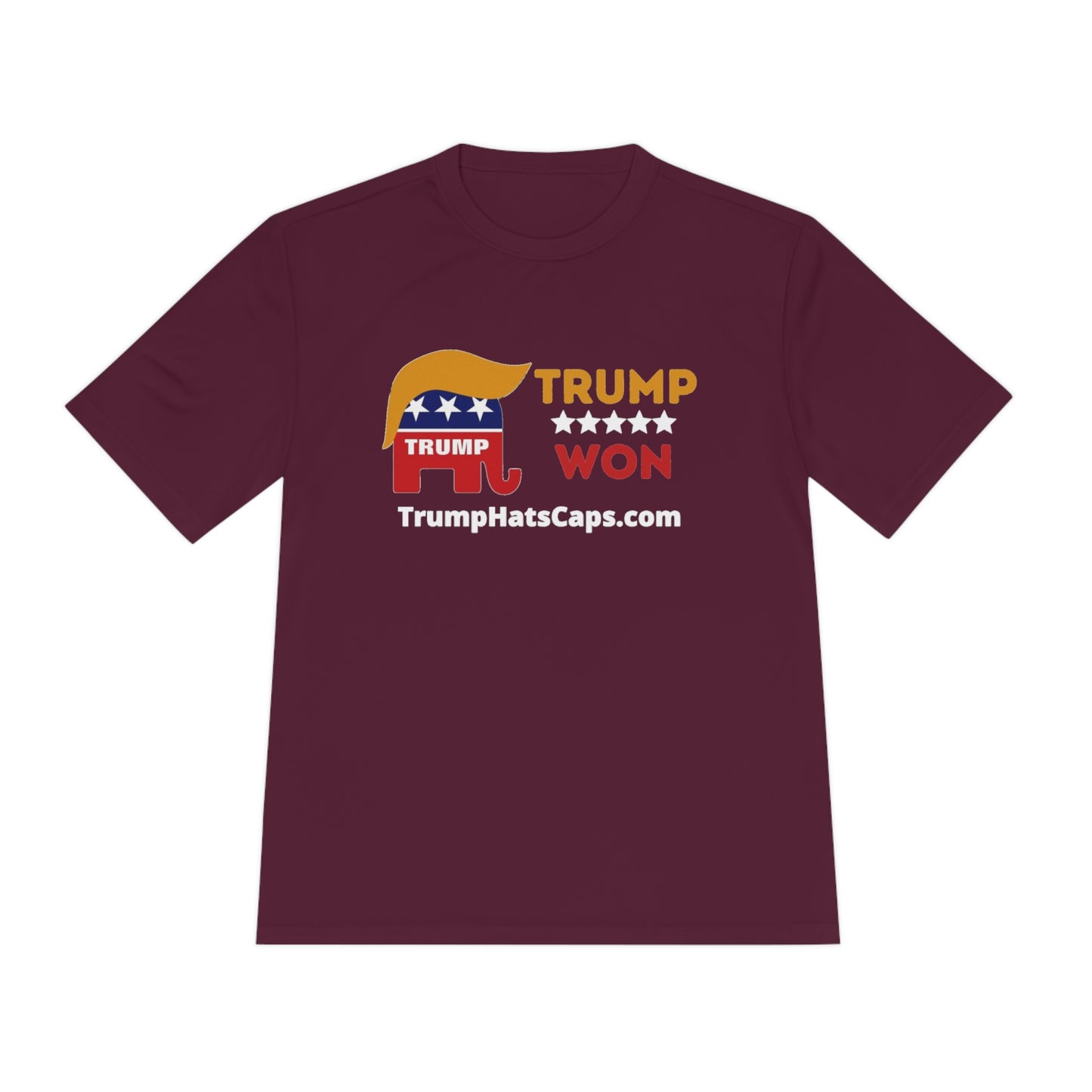 Trump Won (TrumpHatsCaps.com) Unisex Moisture Wicking Tee