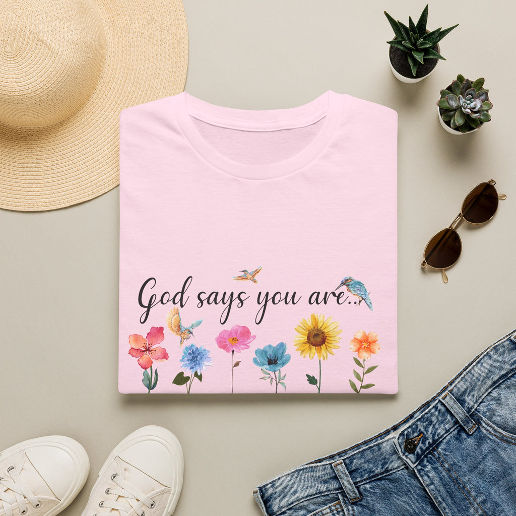 God Says You Are Loved Wildflower T-Shirt