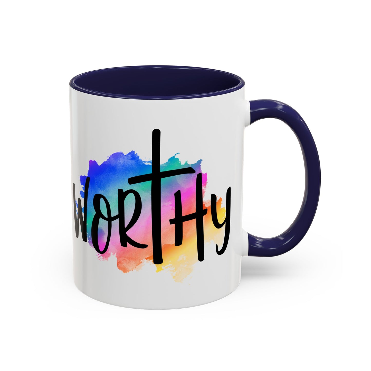 WORTHY - 5 Colors Accent Coffee Mug, 11oz