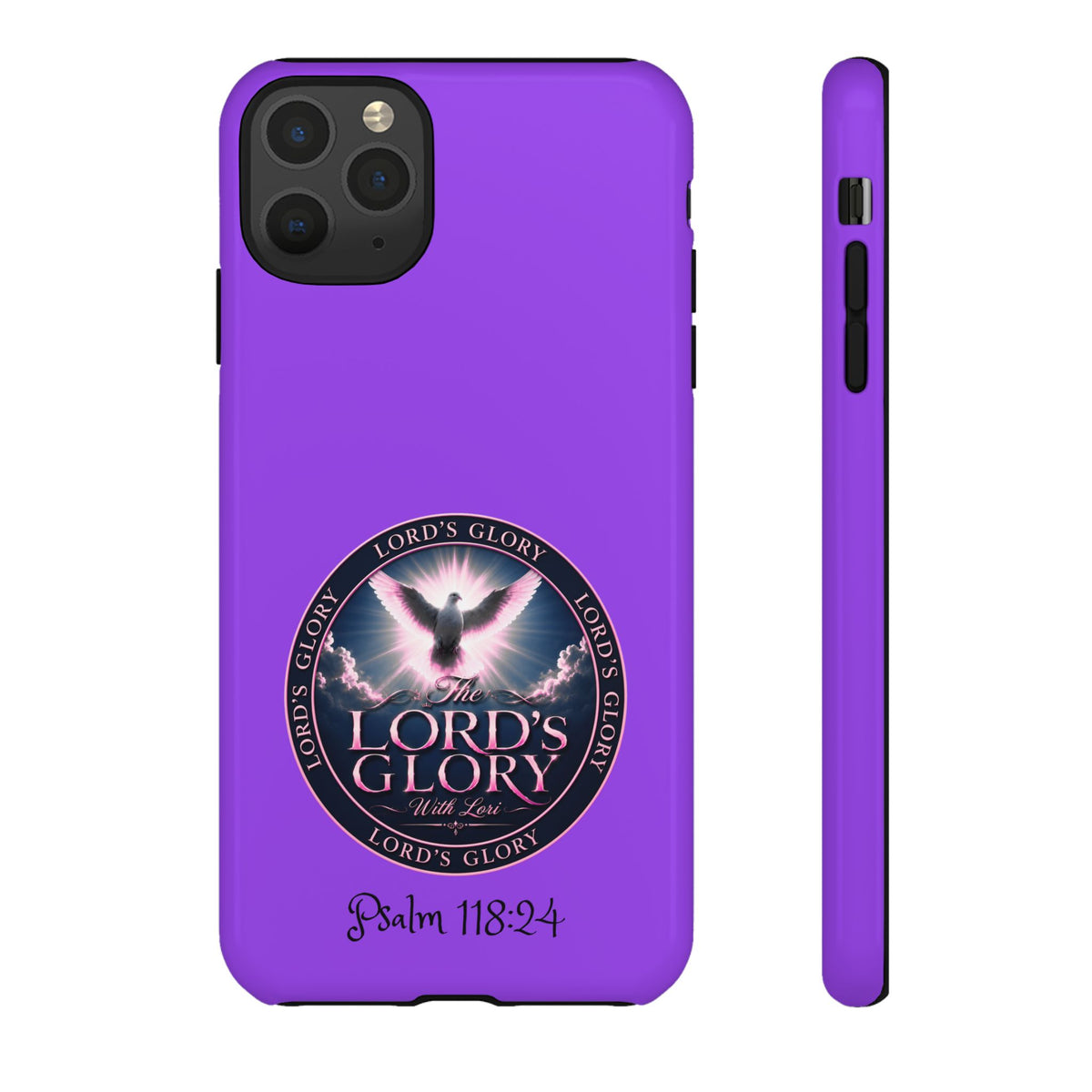 Christian Phone Case – "Lord's Glory with Lori" Dove Design Tough Case (Protective Phone Cover)