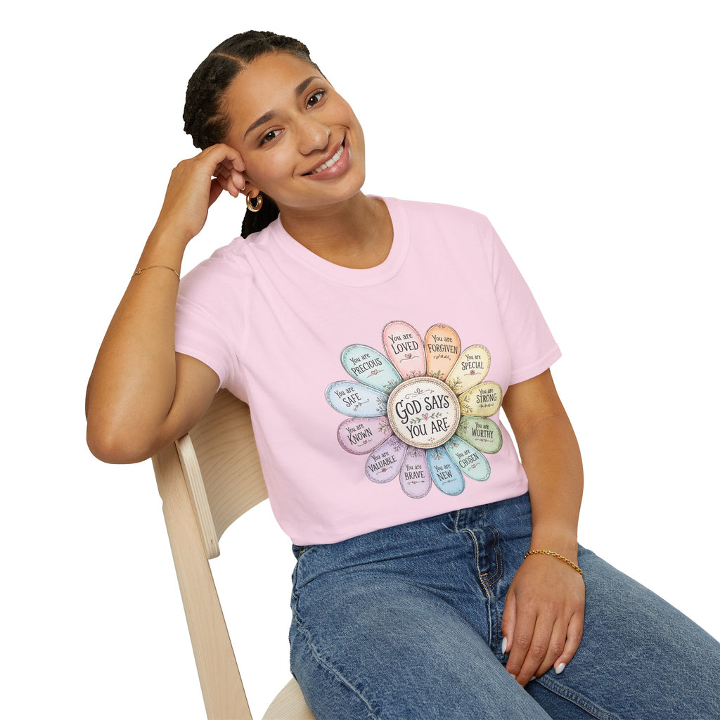 God Says You Are Loved Inspirational Christian T-Shirt