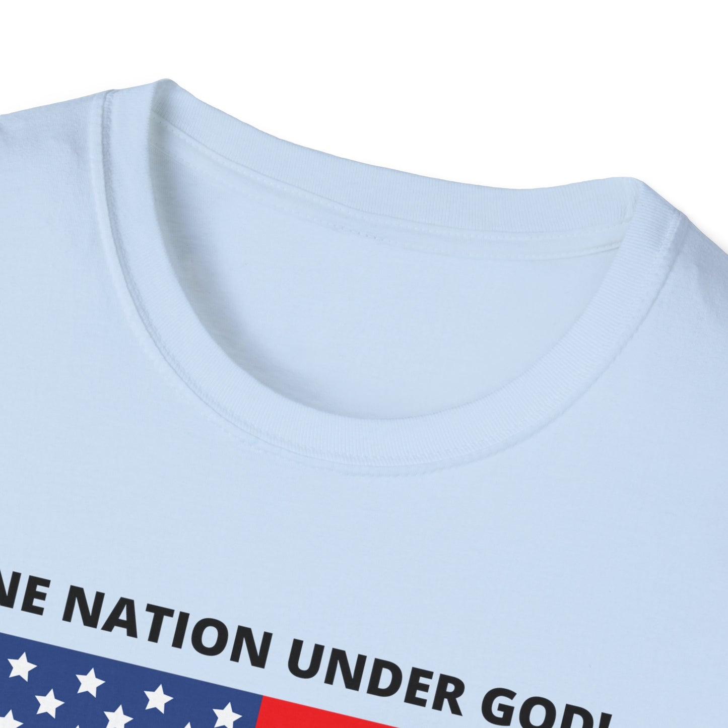 Pledge of Allegiance One Nation under GOD! Unisex Softstyle T-Shirt