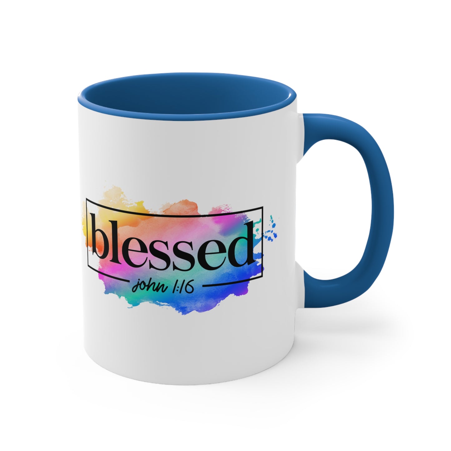 BLESSED - Accent Coffee Mug, 11oz