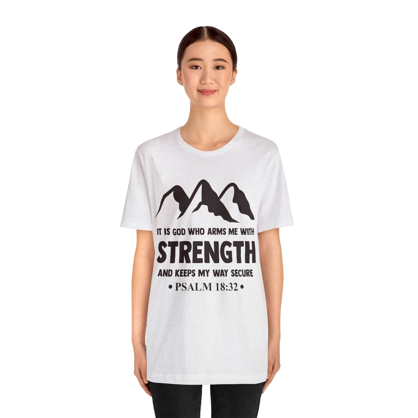 Strength in GOD - Unisex Jersey Short Sleeve Tee