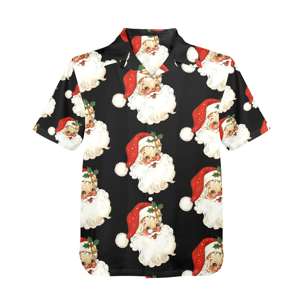 Men's All Over Print Santa Claus Christmas Shirt Made In USA Ships to USA Only