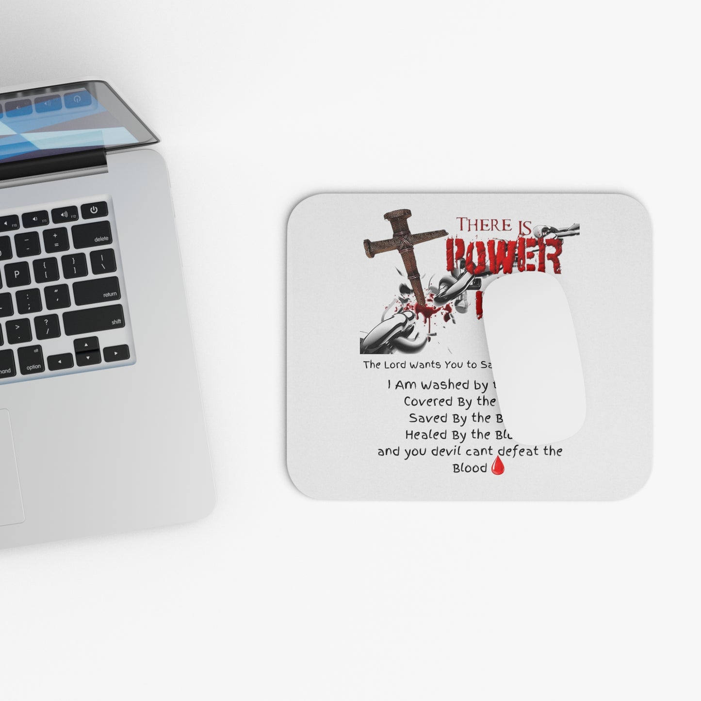 The Power of the Blood of Jesus Mouse Pad (Rectangle)