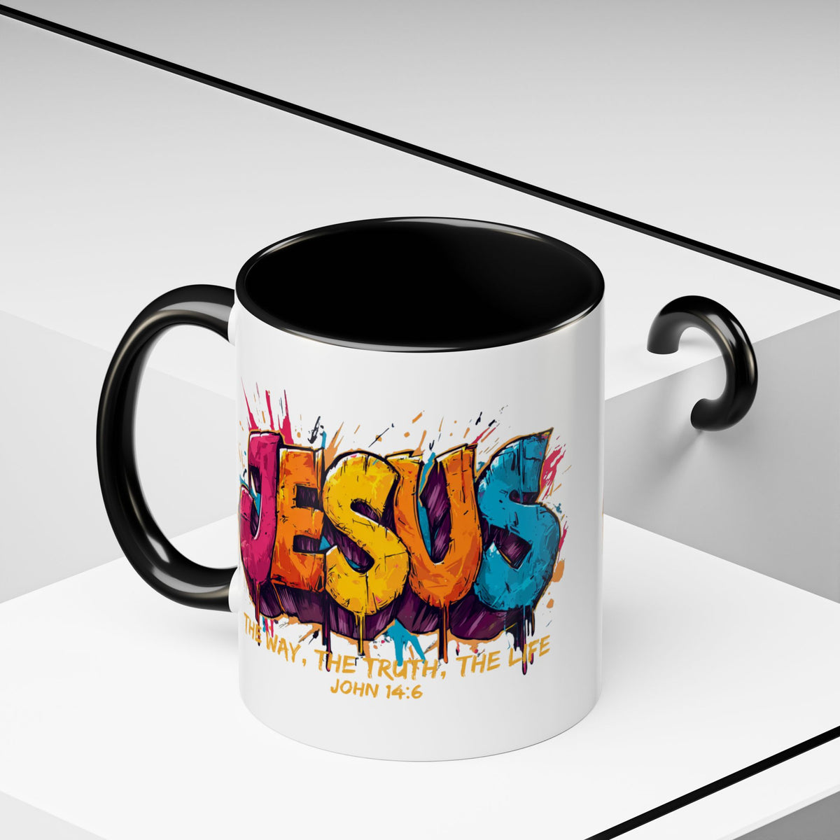 Jesus Graffiti Mug | Accent Coffee Mug 11oz 15oz