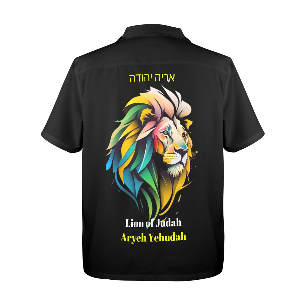 LION of Judah Men's All Over Print Shirt Made In USA Ships to USA Only