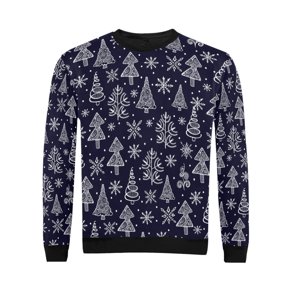Christmas Themed Men's crew neck sweatshirt （made in usa)