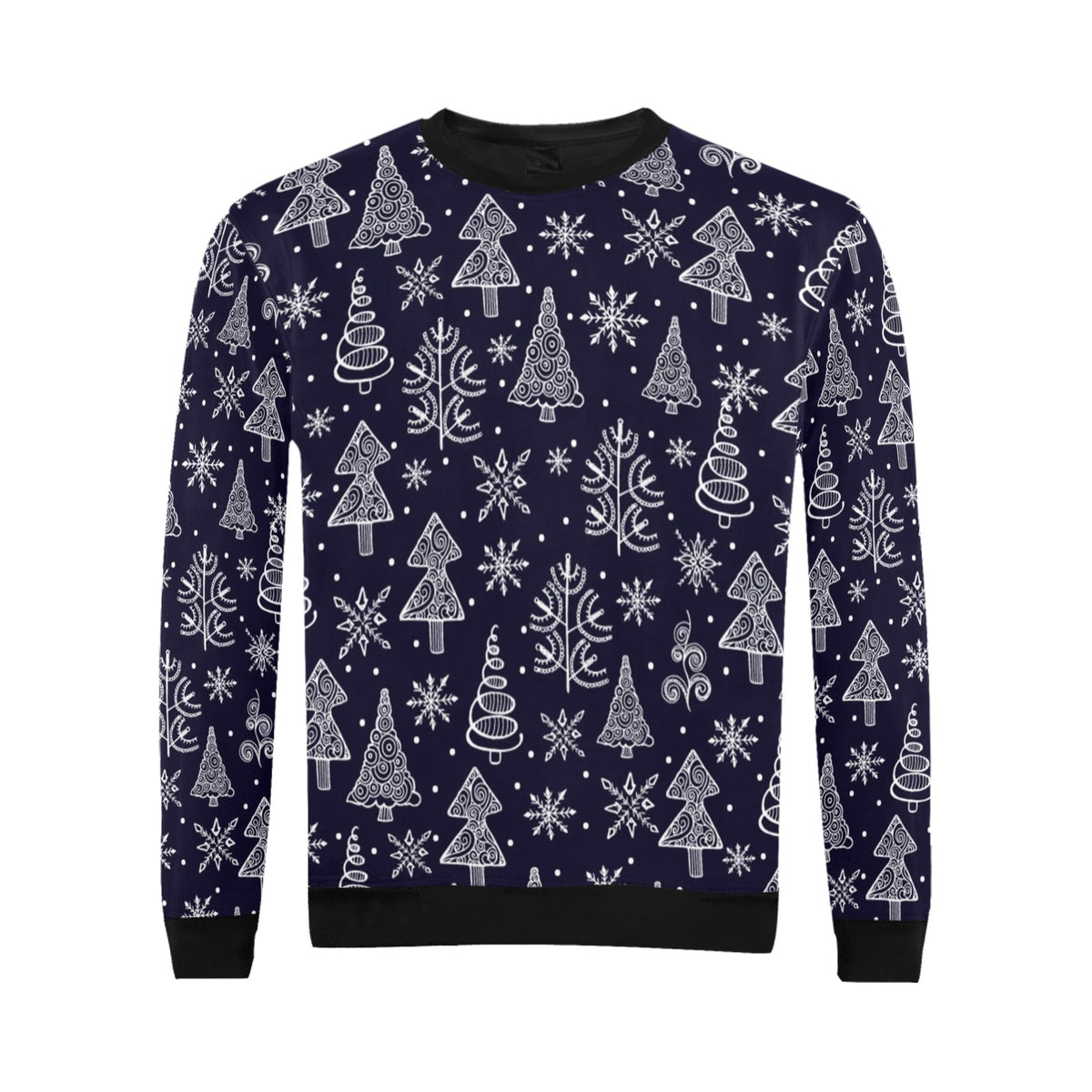 Christmas Themed Men's crew neck sweatshirt （made in usa)