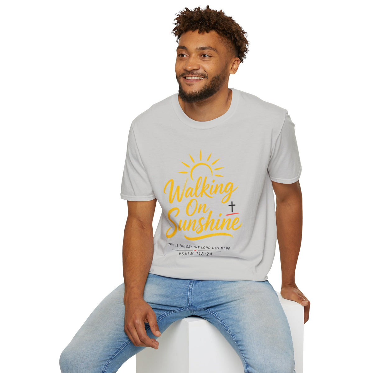 Walking on Sunshine Psalms 118:24 Softstyle T-Shirt