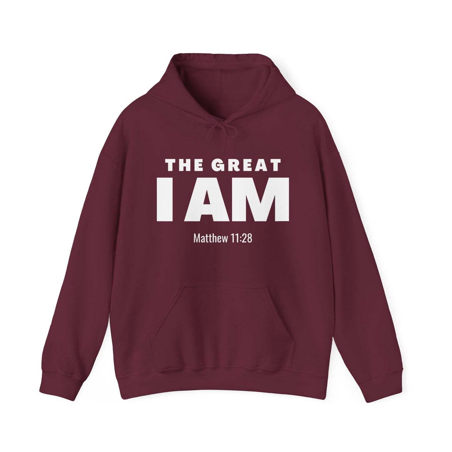 The Great I AM Men's and Woman's Heavy Blend Hooded Sweatshirt