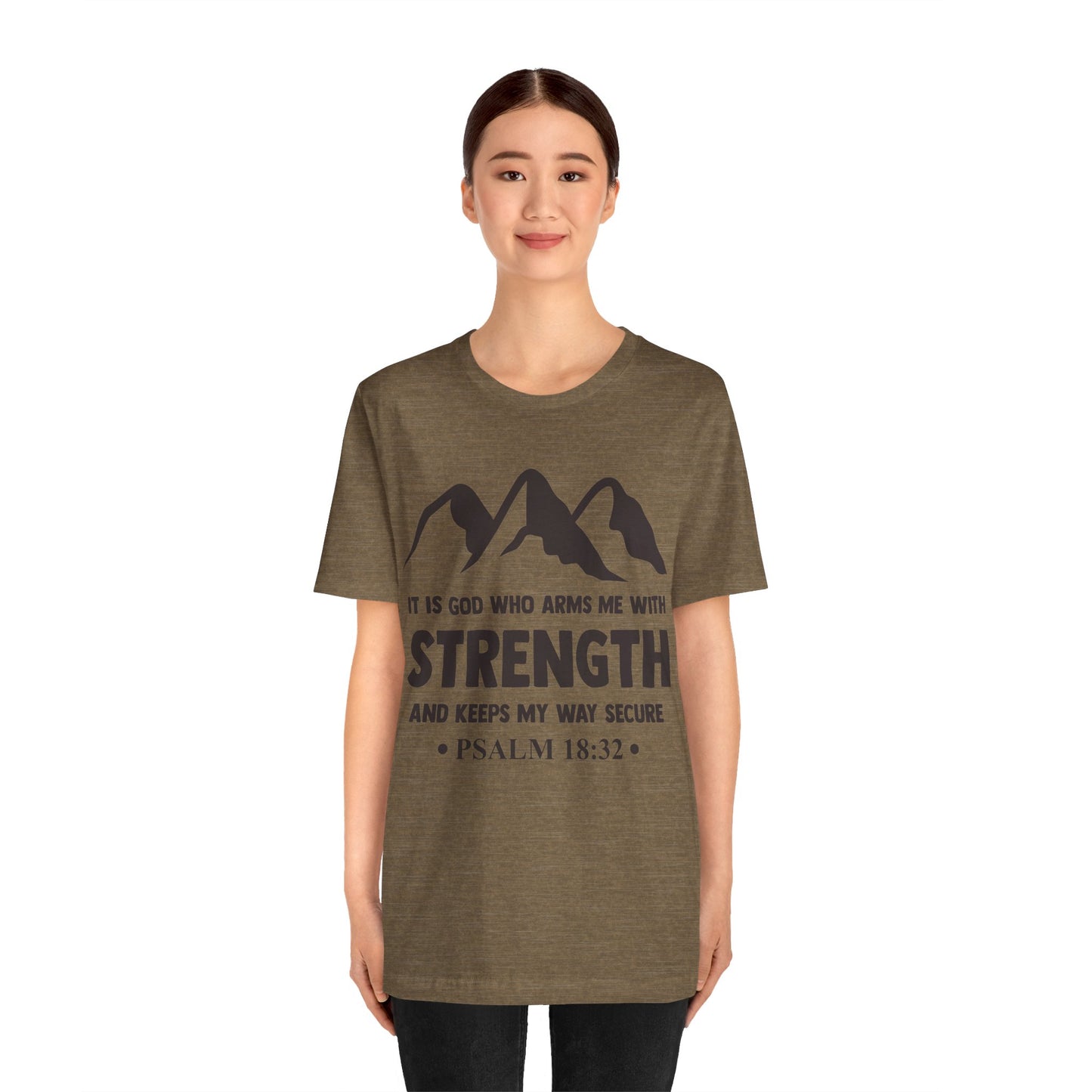 Strength in GOD - Unisex Jersey Short Sleeve Tee