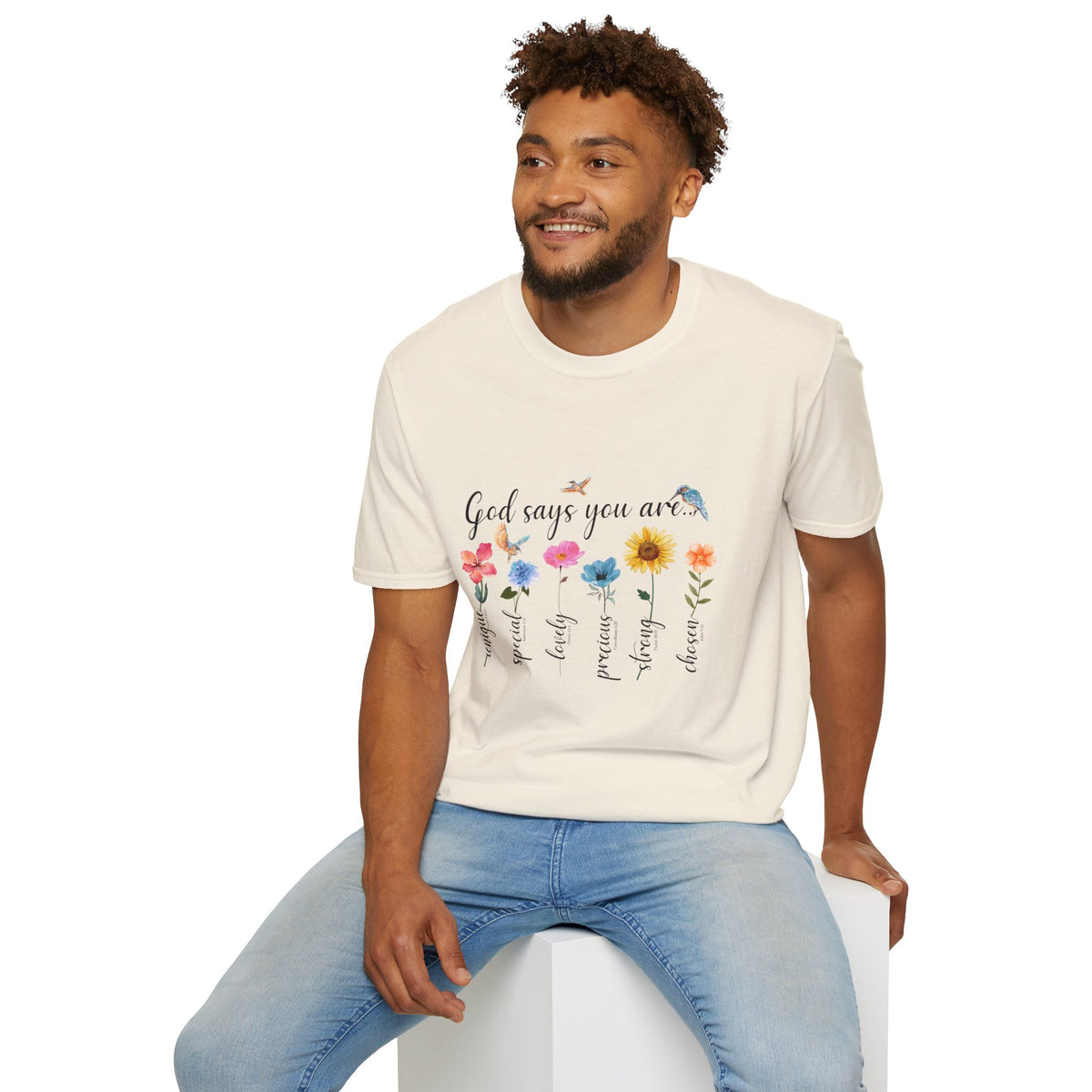 God Says You Are Loved Wildflower T-Shirt