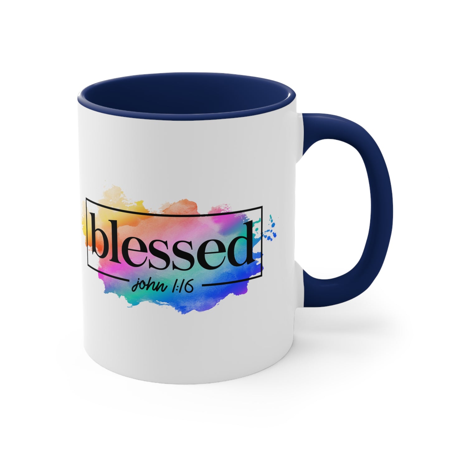 BLESSED - Accent Coffee Mug, 11oz