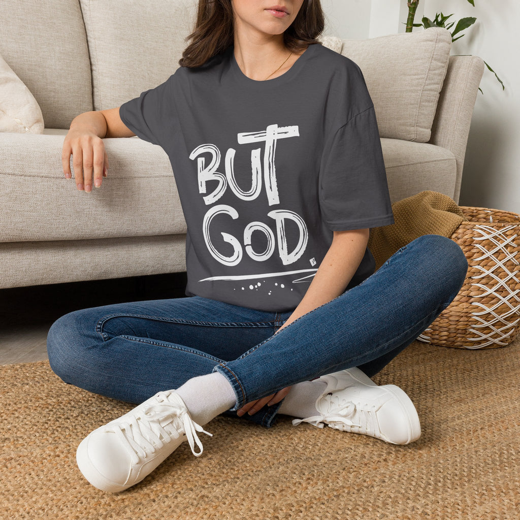 But GOD - Mens and Womans  Softstyle T-Shirt