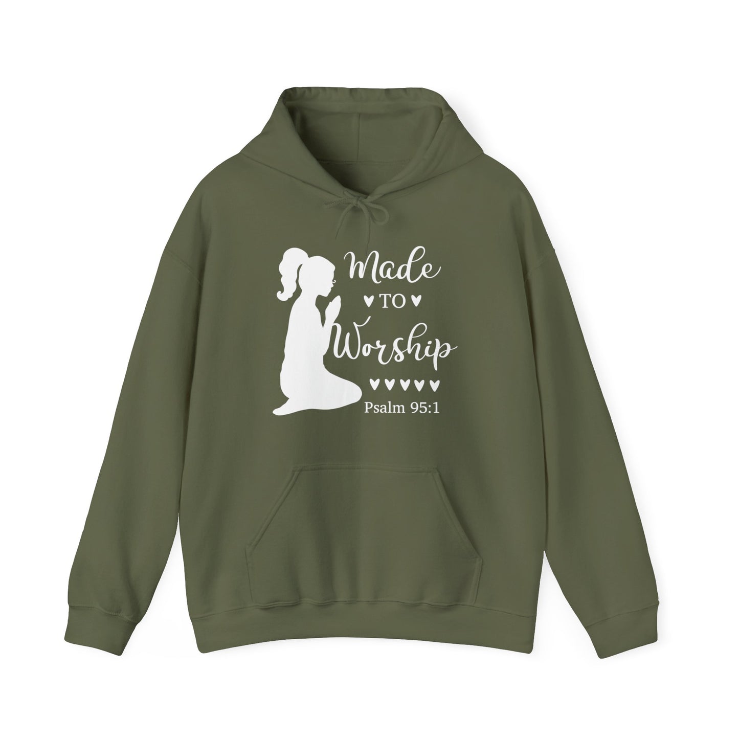 Made to Worship - Woman's Heavy Blend Hooded Sweatshirt