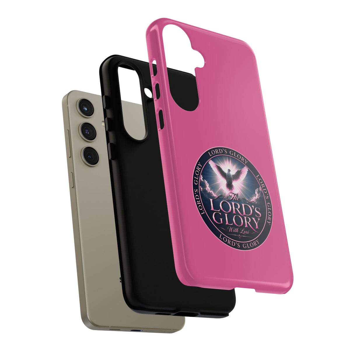 Christian Phone Case – "Lord's Glory with Lori" Dove Design Tough Case (Protective Phone Cover)