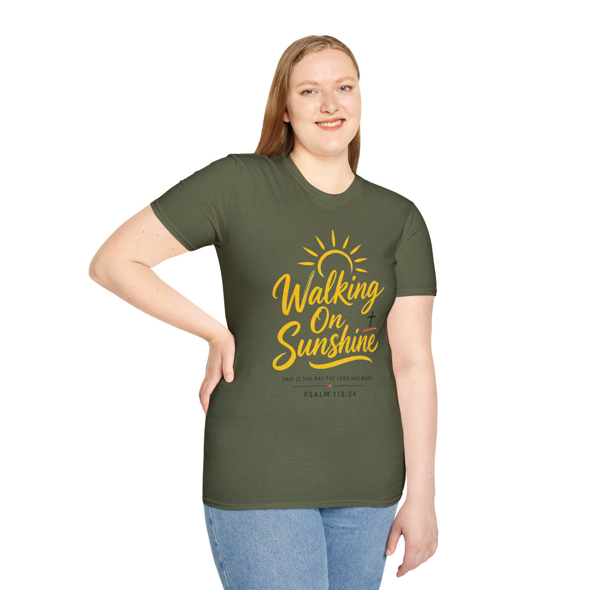 Walking on Sunshine Psalms 118:24 Softstyle T-Shirt