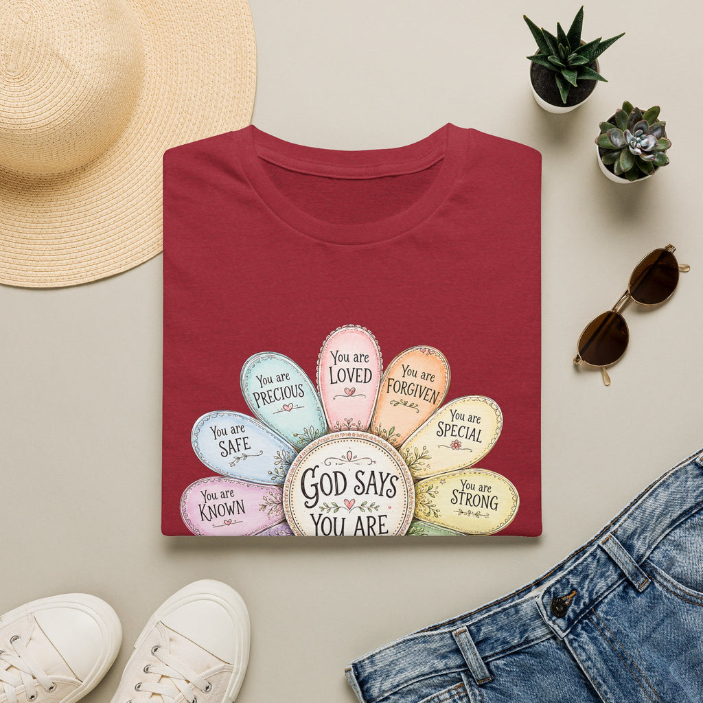 God Says You Are Loved Inspirational Christian T-Shirt