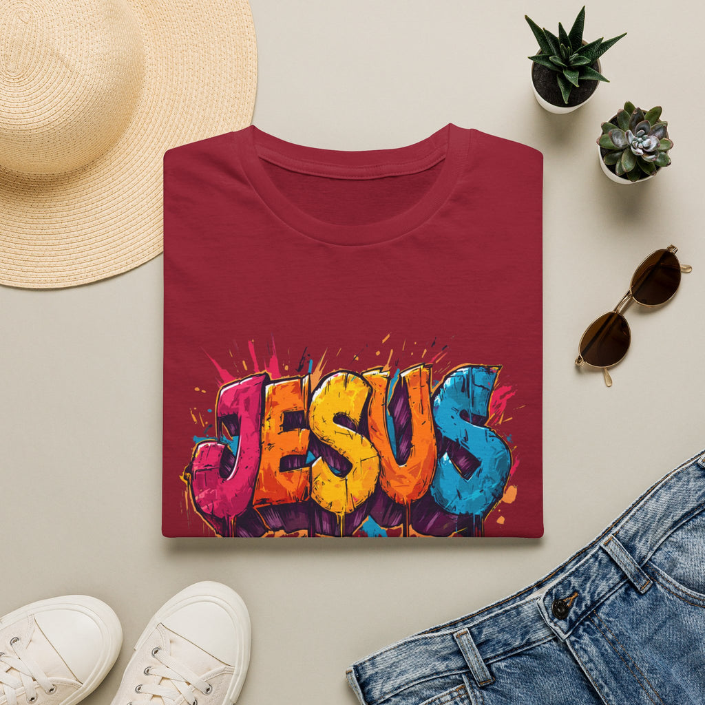 JESUS  Splash T-Shirt | Colorful Street Art Christian Tee