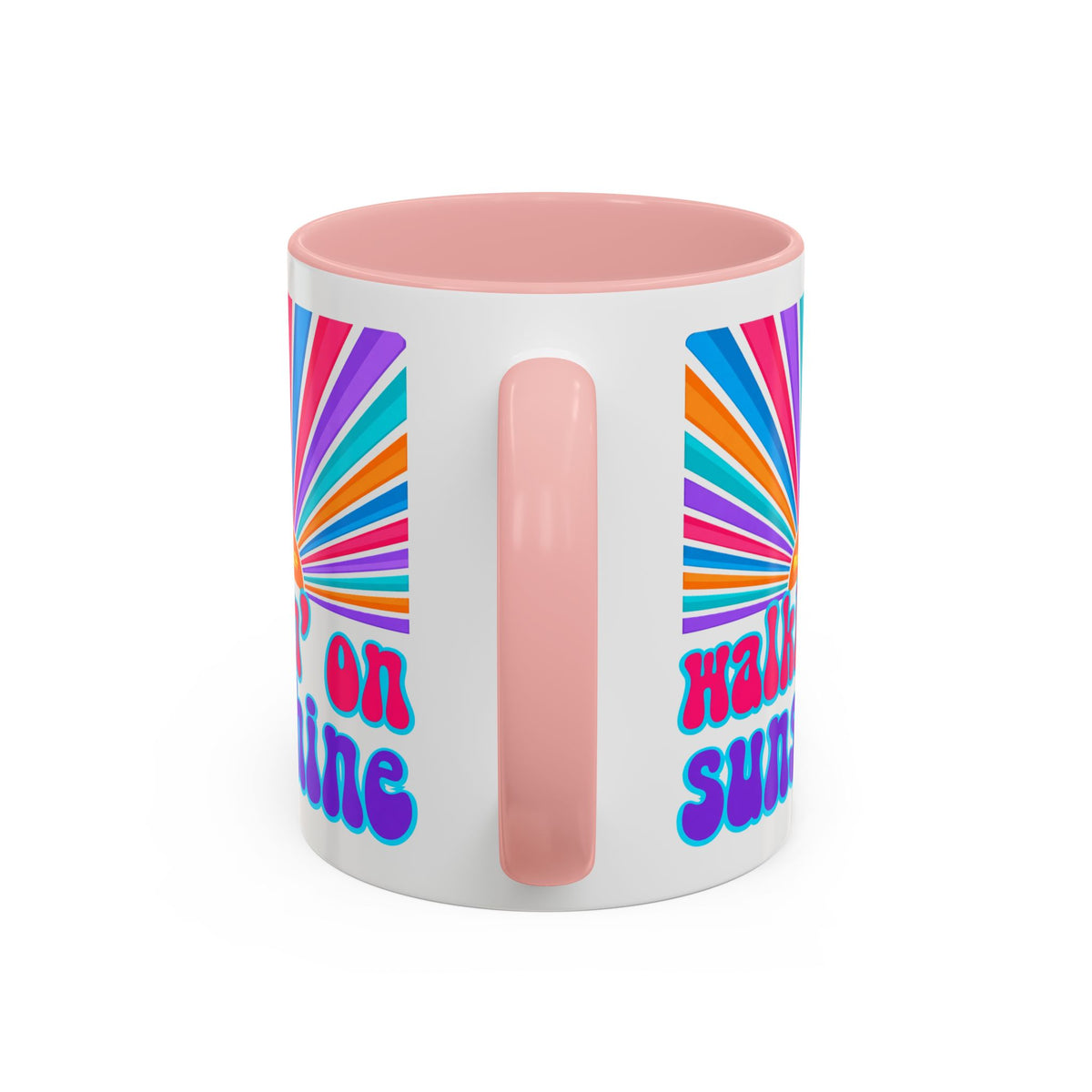 Coffee Mug — "Walkin' on Sunshine" Retro Psalm 118:24 Accent Mug