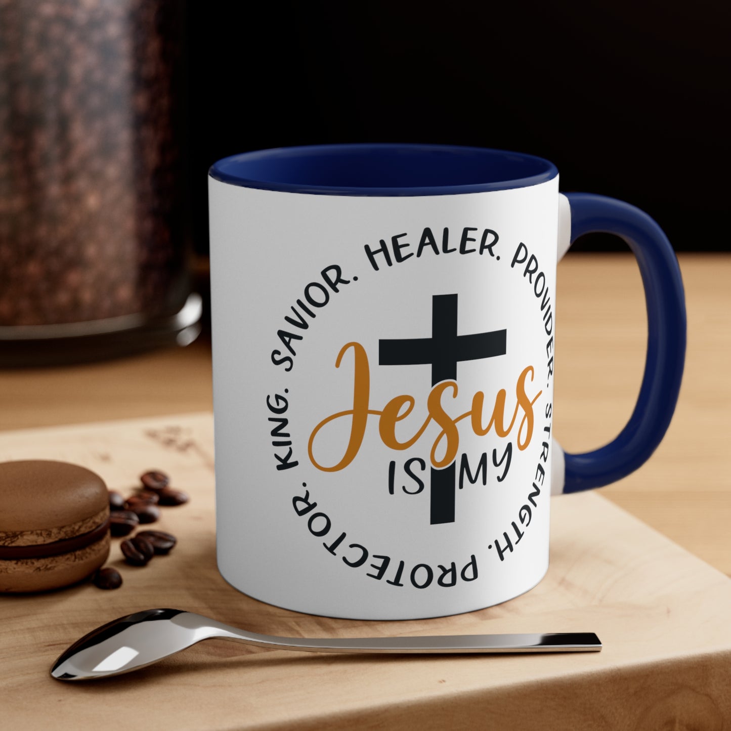 SAVIOR HEALER PROTECTOR - Accent Coffee Mug, 11oz