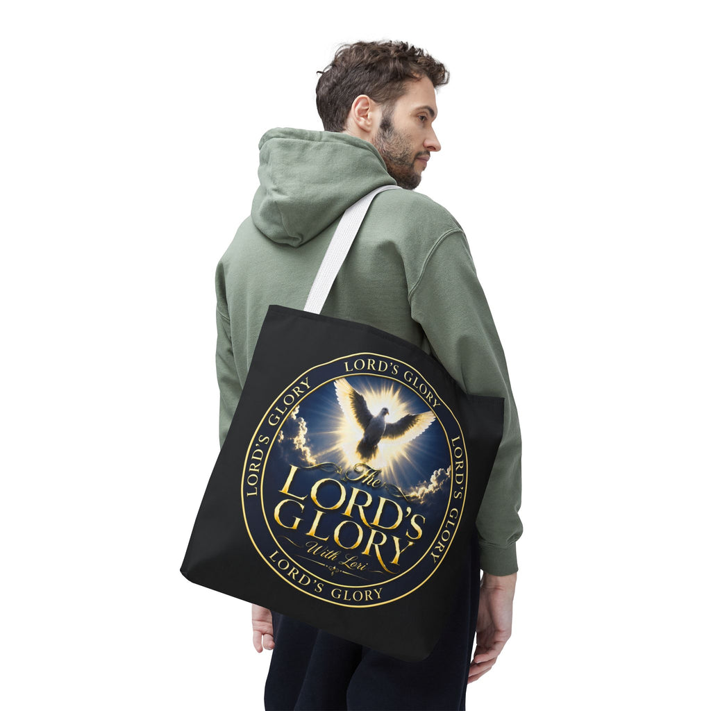 Tote Bag — "The Lord's Glory with Lori" Christian Dove Tote (Faith-Inspired Church Bag)