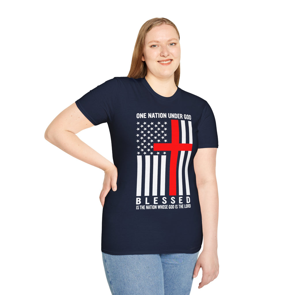One Nation Under GOD - Mens Womans Softstyle T-Shirt