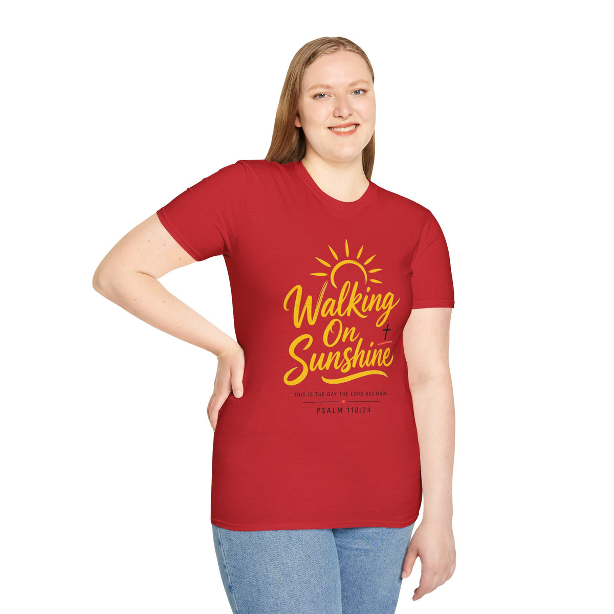 Walking on Sunshine Psalms 118:24 Softstyle T-Shirt