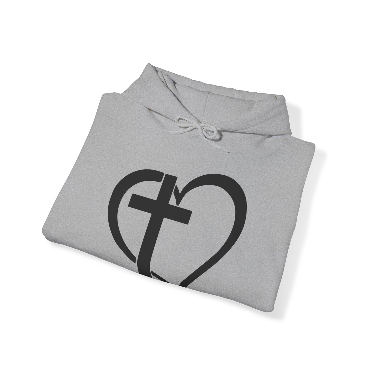 The Cross of Love -  Unisex Heavy Blend Hooded Sweatshirt