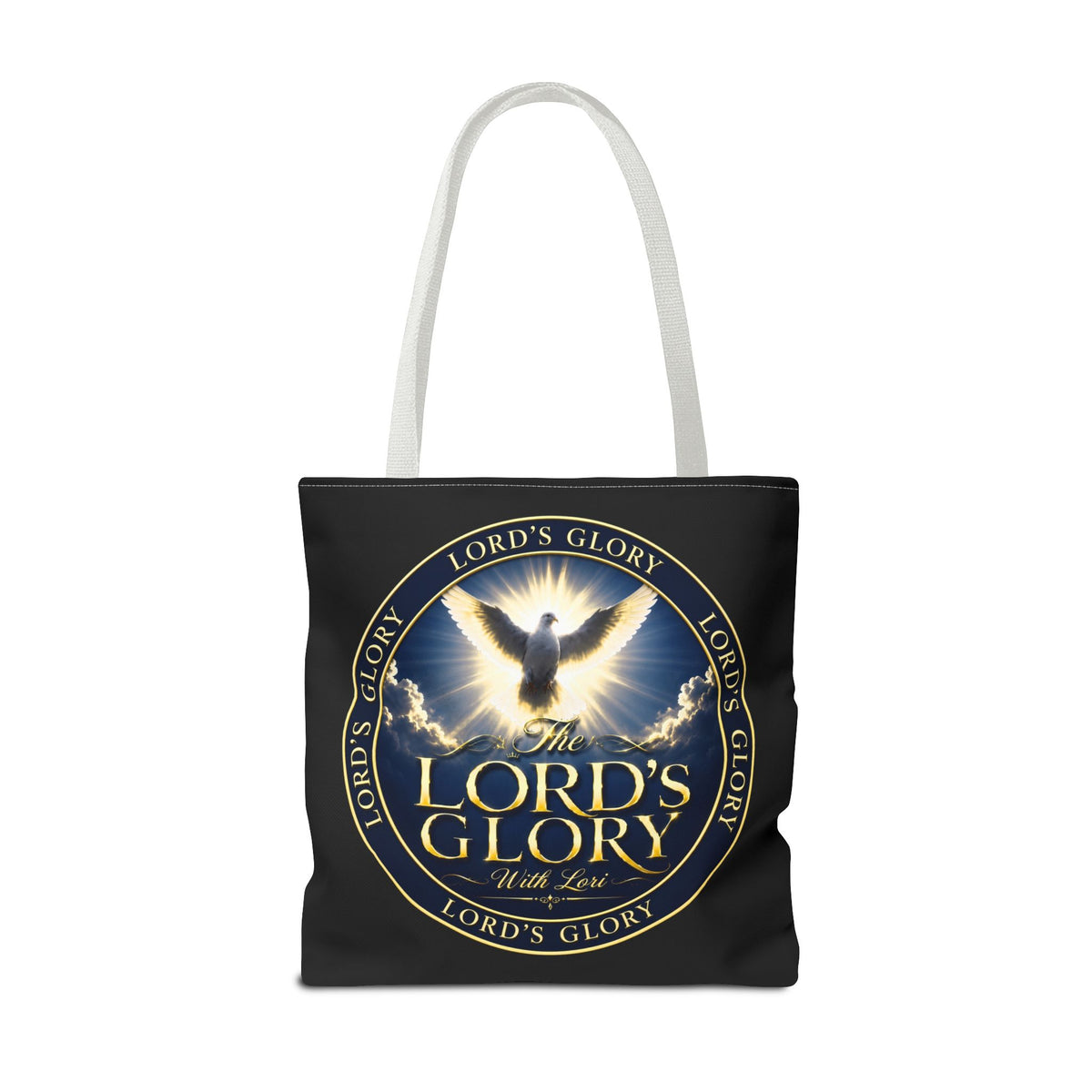 Tote Bag — "The Lord's Glory with Lori" Christian Dove Tote (Faith-Inspired Church Bag)