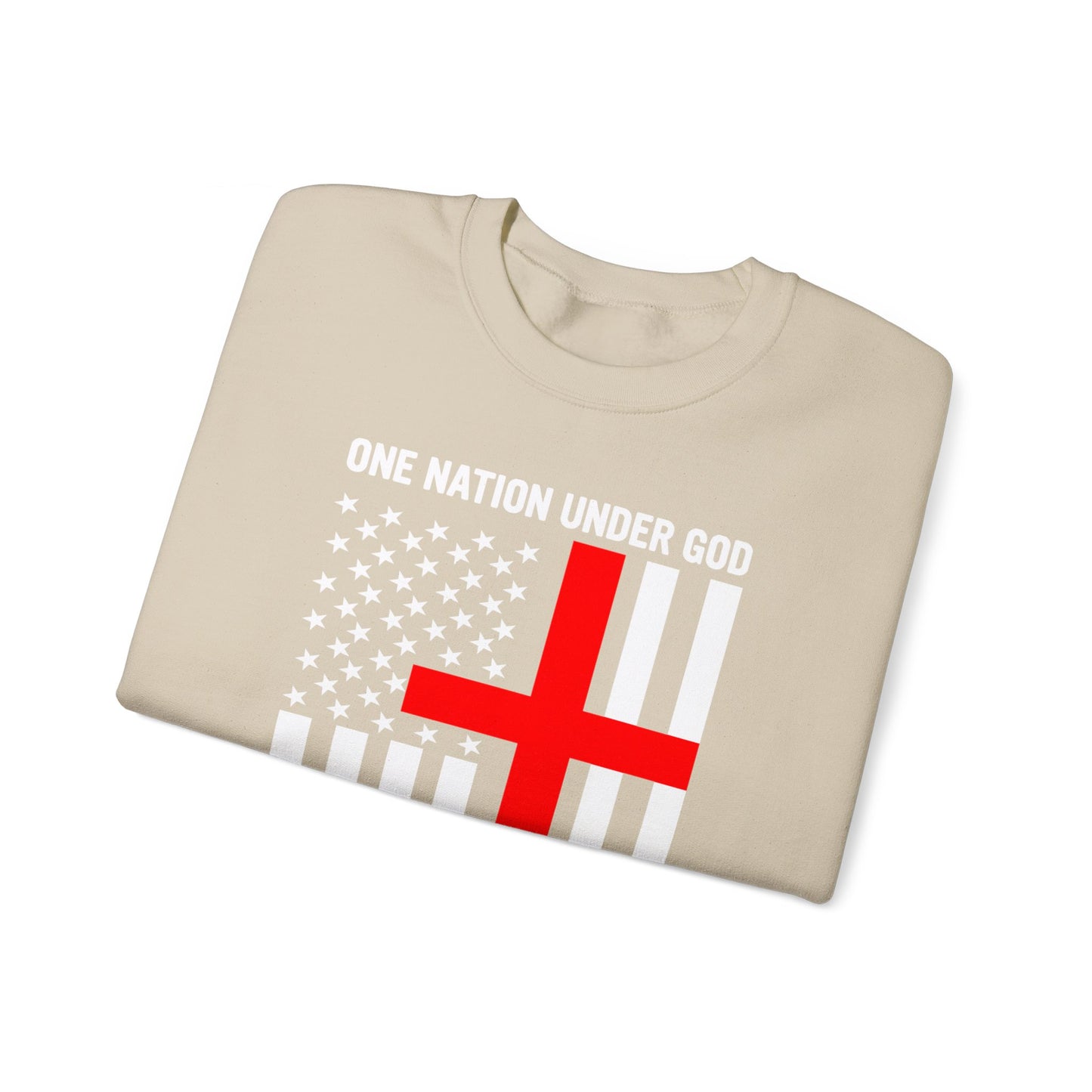 One Nation Under GOD - Unisex Heavy Blend Crewneck Sweatshirt