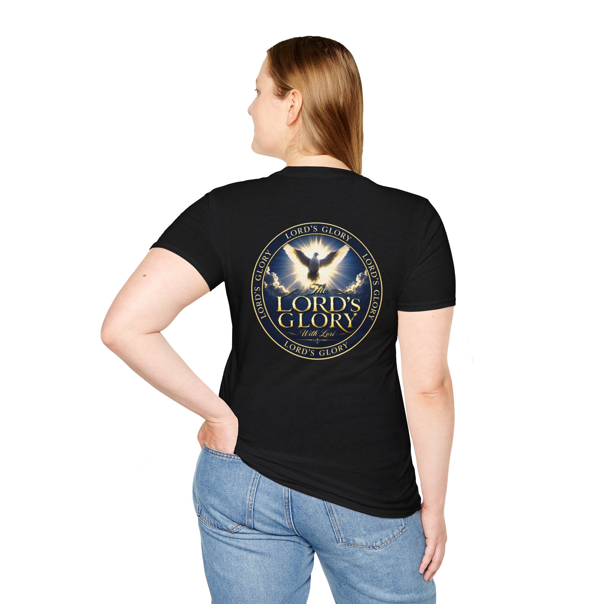Lord's Glory with Lori Dove T‑Shirt — Christian Faith Logo Tee