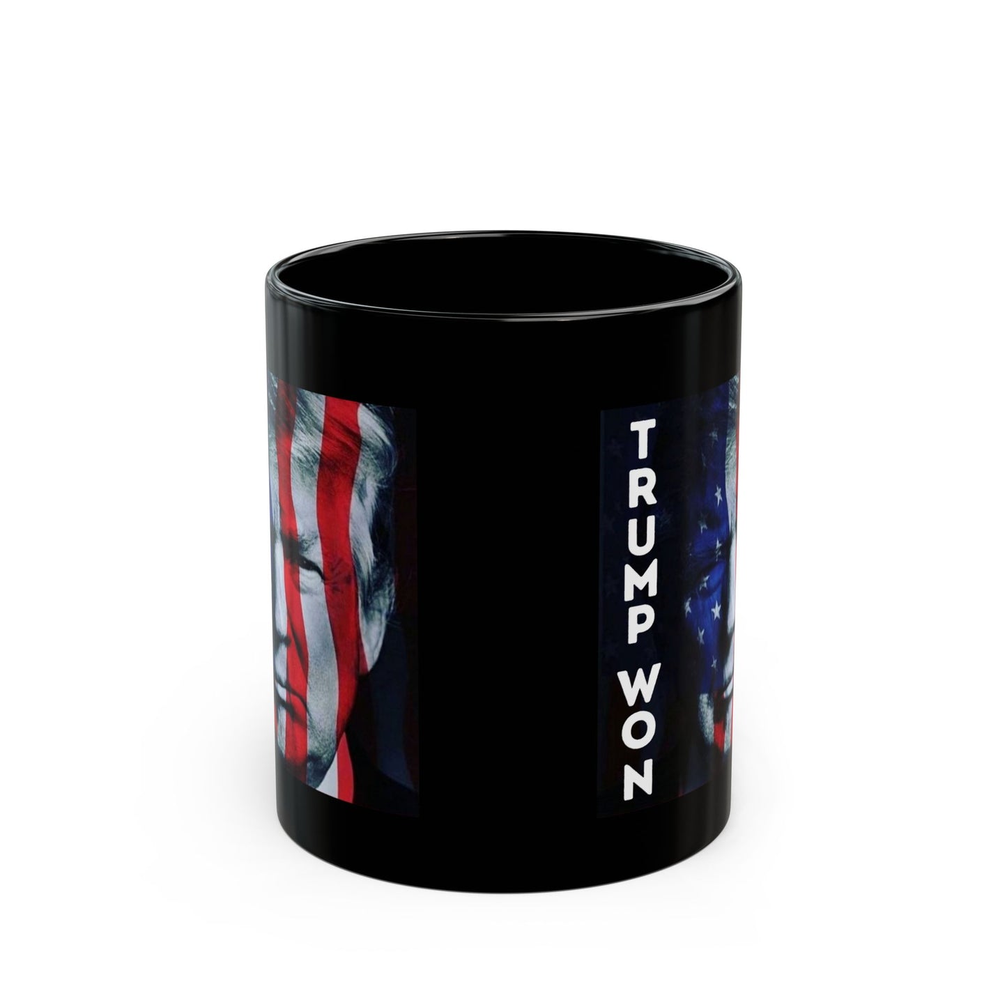 President Trump Won 2020 Black Mug 15oz 11oz