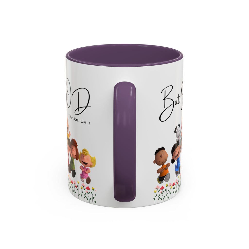 But God Scripture Coffee Mug — Genesis 50:20 Inspirational Heart Accent Mug (11/15oz)