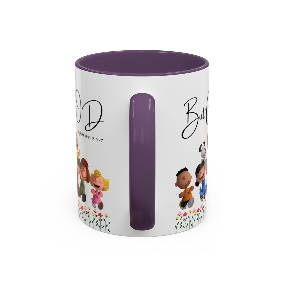 But God Scripture Coffee Mug — Genesis 50:20 Inspirational Heart Accent Mug (11/15oz)