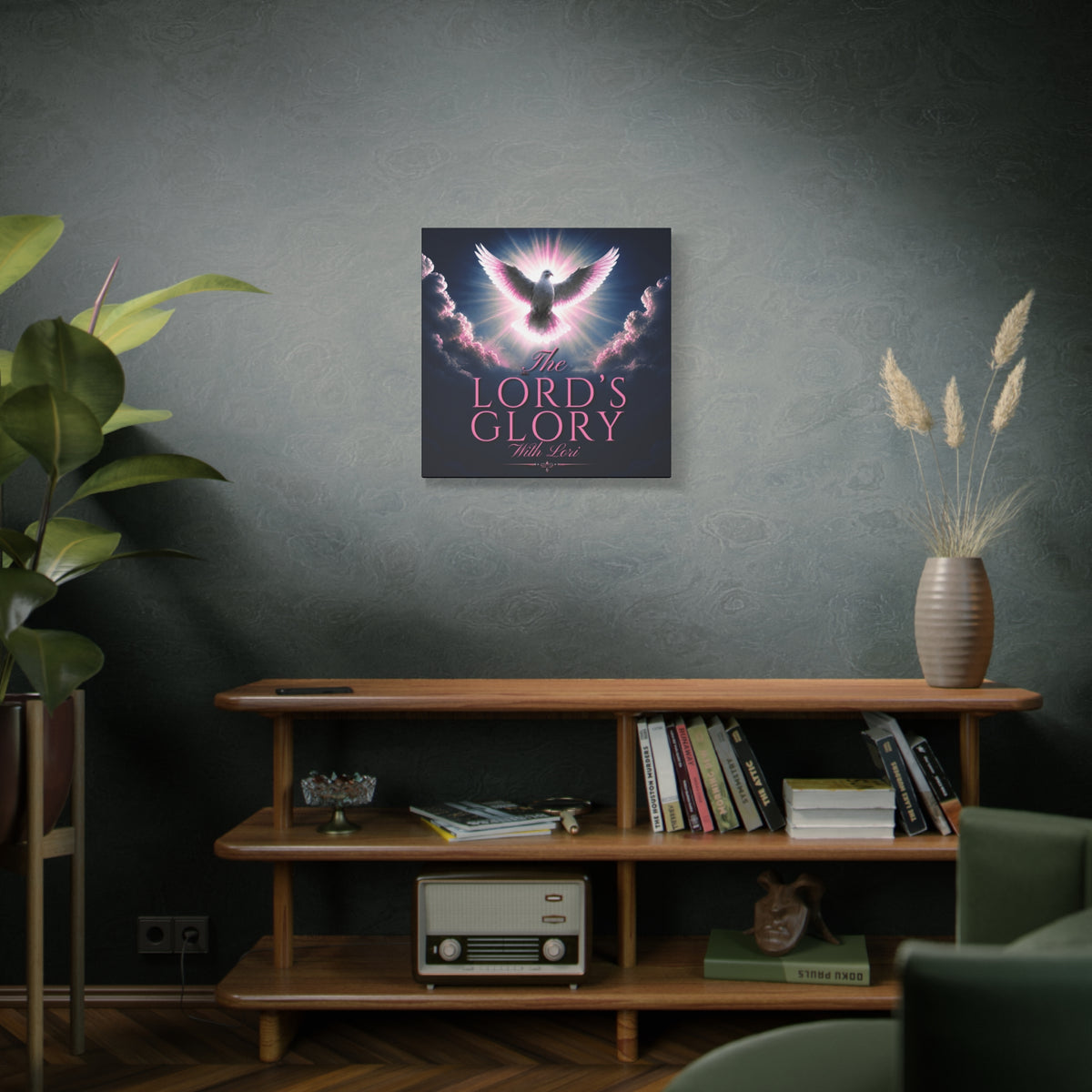 Christian Wall Art Canvas - "The Lord's Glory with Lori" Dove Print