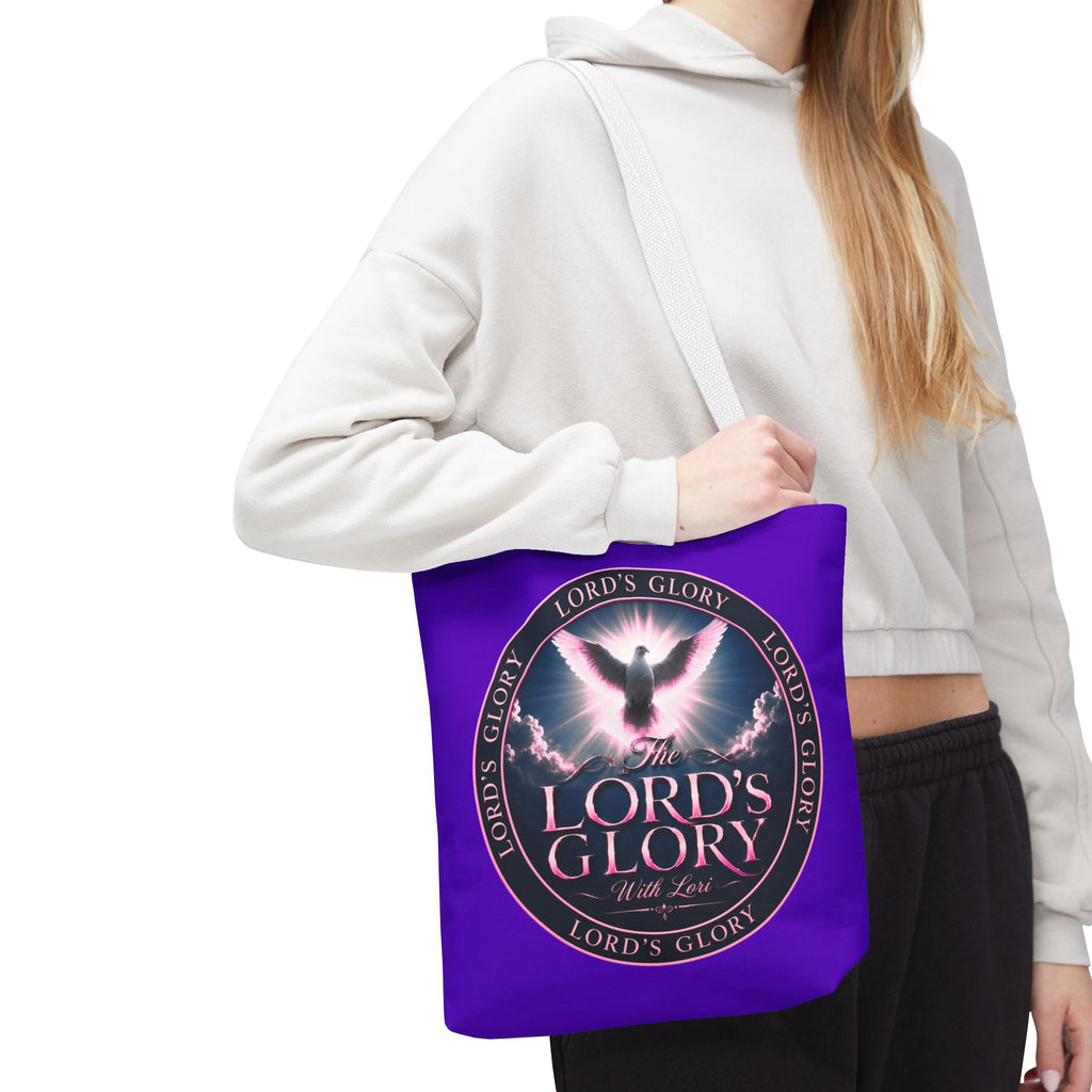 Inspirational 'The Lord's Glory with Lori' Tote Bag — Christian Faith AOP Shopper